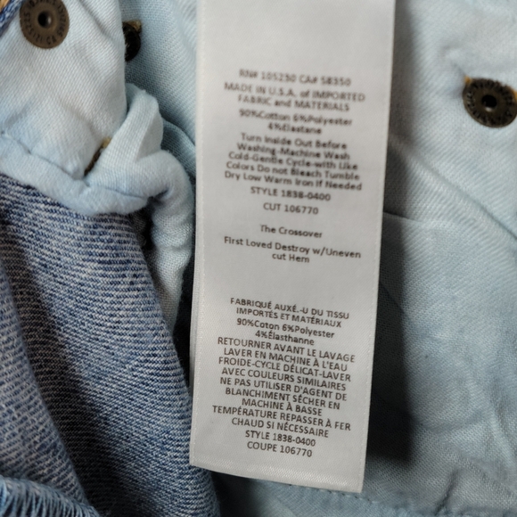 Current/Elliott Unisex Button-Fly Denim Shorts Women's 26 / Men's 29 - Picture 5 of 9